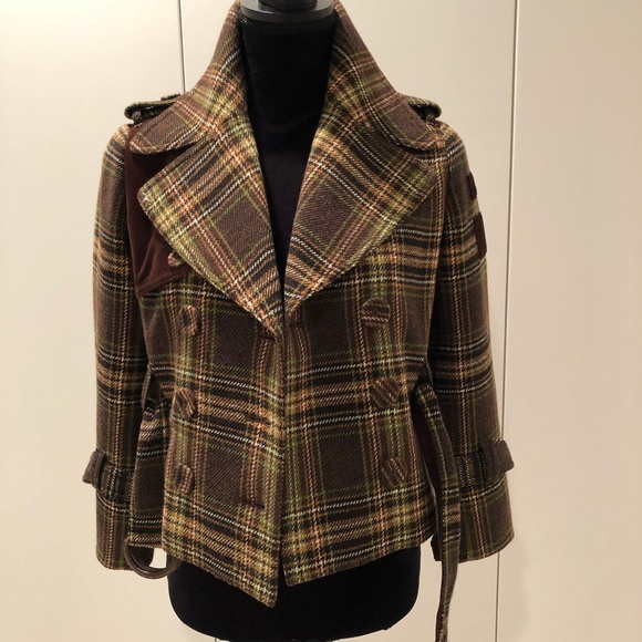 Juicy Couture plaid jacket Sz 2 - Picture 5 of 8